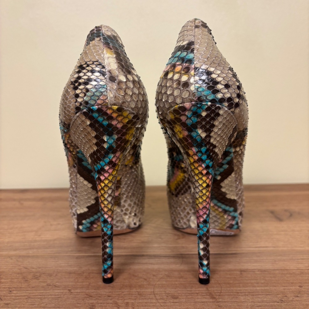 DOLCE & GABBANA Python Platform Pump Shoes Snakes… - image 9